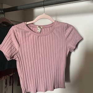 Baby pink crop top